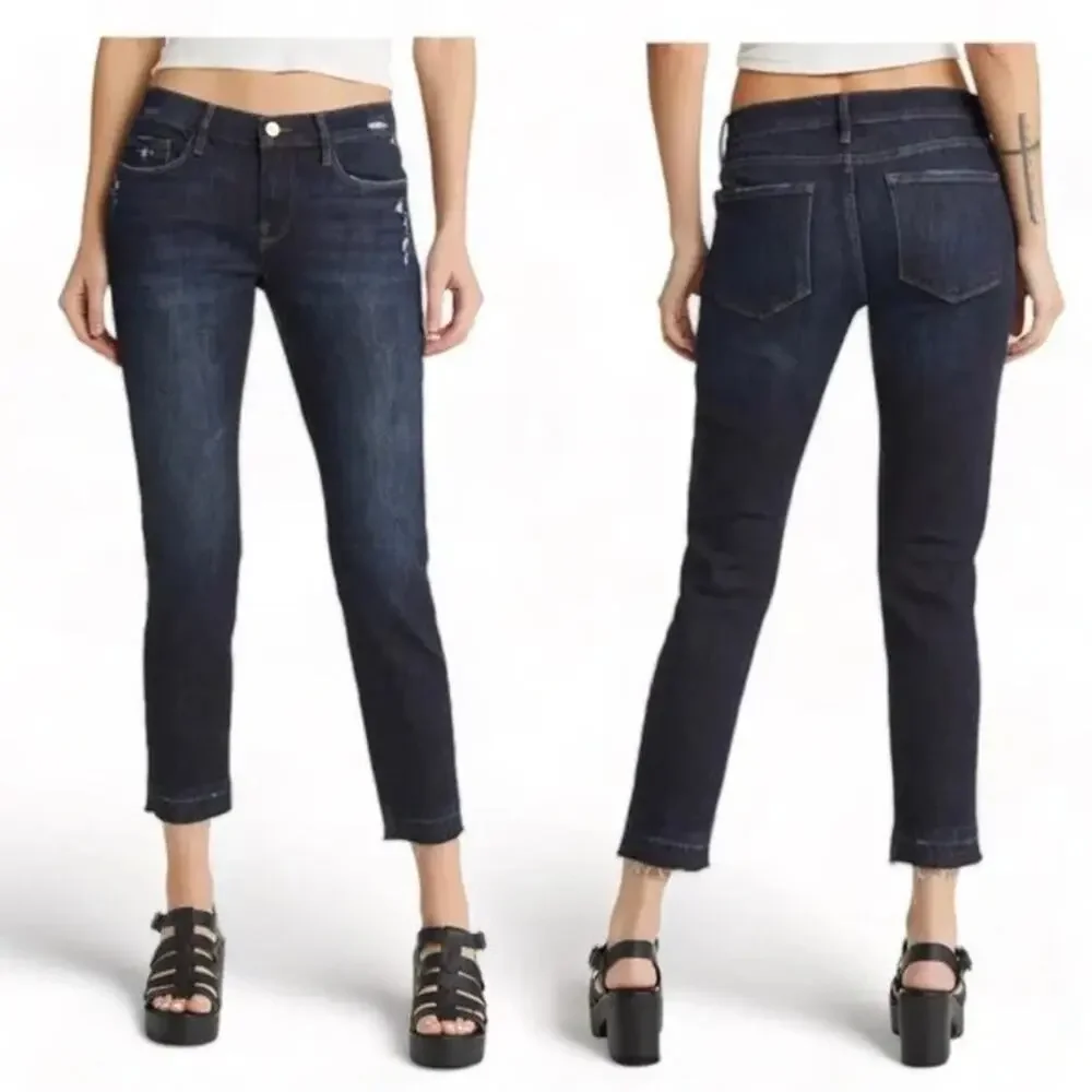 FRAME Womens size 33 Le Garçon Crop Covant Denim Jeans LGJC6540 - Picture 1 of 13